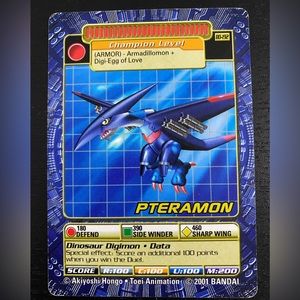 Pteramon BO-192 2001 Digimon Trading Cards